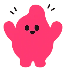 KIMO, the Kimchi Mobile mascot, happy