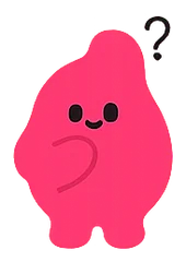 KIMO, the Kimchi Mobile mascot, thinking
